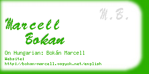 marcell bokan business card