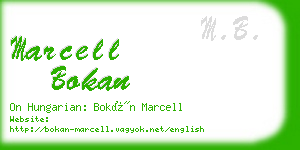 marcell bokan business card